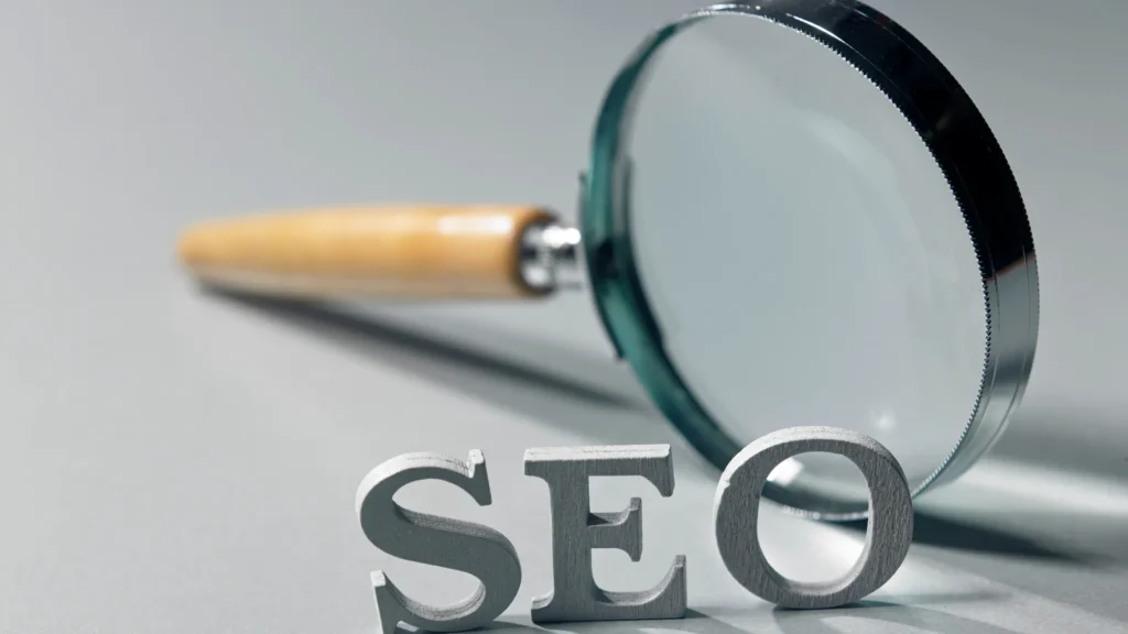 SEO for GitHub Pages highlighted through magnifying glass, symbolizing the need for optimization.